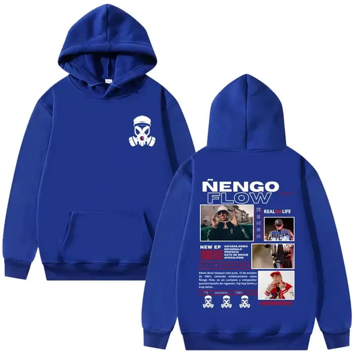 Rappeur Nengo Flow Real G4 Life Tour sweat à capuche hommes femmes mode Hip Hop surdimensionné