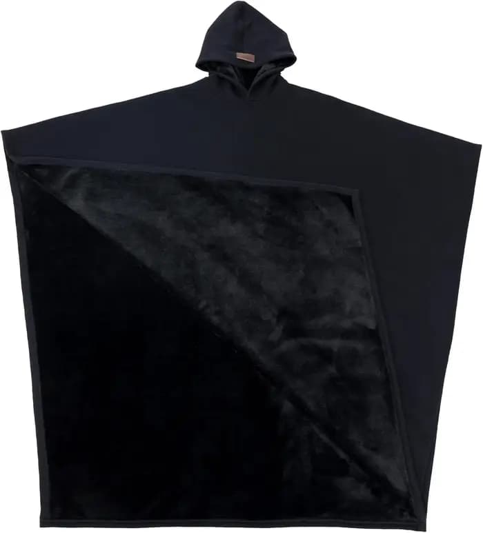 Eden Sweat à capuche unisexe surdimensionné Cape légère Super chaude Ultra-doux doublure en fausse f