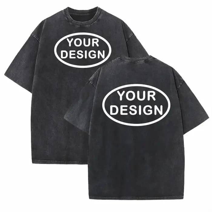 T-shirt personnalisé avec Logo de l'équipe de rue Hip-hop pour hommes, en pur coton 230G, coupe ampl