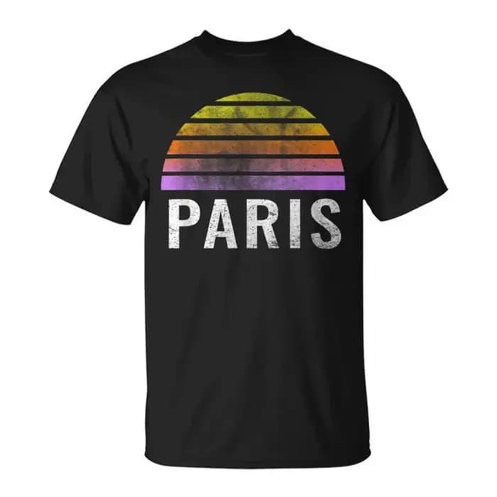 Paris Tour Eiffel motif T-shirt hommes 3d imprimé France t-shirts hauts femmes été décontracté à manches courtes