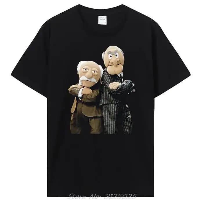 T-shirt noir Statler et Waldorf