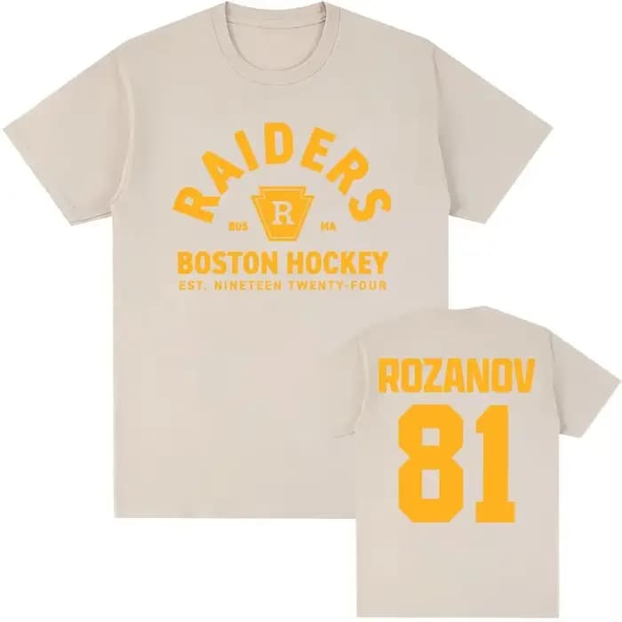 Nouveau T-shirt homme 2026 Rozanov 81 Boston Raiders 100% coton