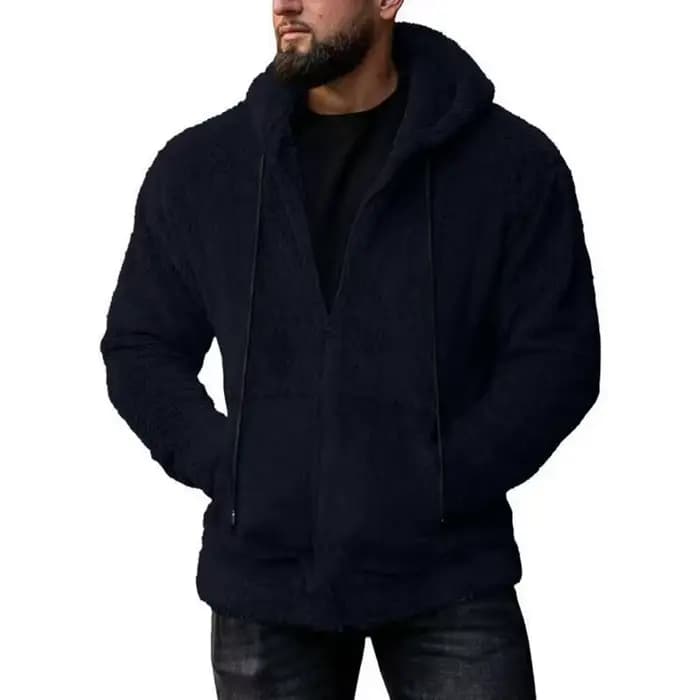 Manteau à capuche Teddy Bear Smile pour hommes