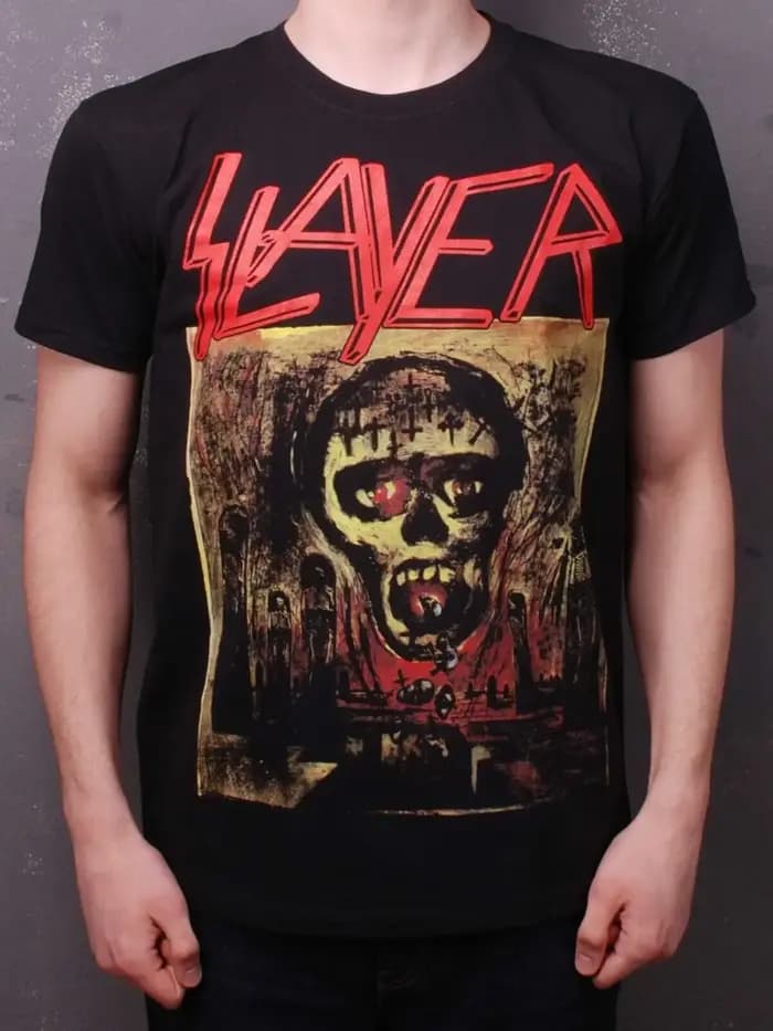 T-Shirt Noir Slayer, Saison dans l'Abîme