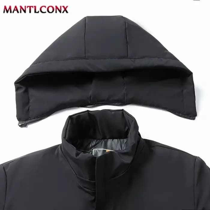 Veste d'hiver à capuche intérieure en polaire pour homme