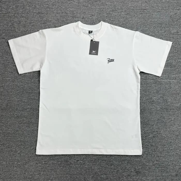 T-shirt classique Patta 26SS Nouvelle Collection – Homme/Femme – Coton ample décontracté – Imprimé lettres