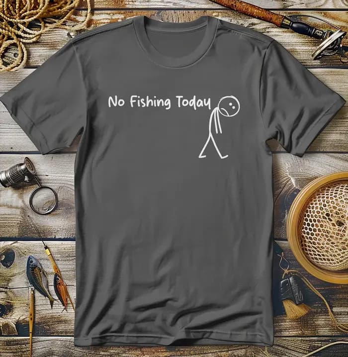 T-Shirt femme homme drôle pêche graphique pas