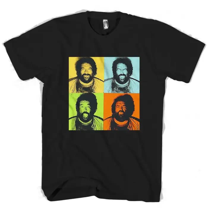 Bud Spencer Camiseta Pop Art hommes/femmes t-shirt hommes t-shirt à manches courtes imprimé décontra