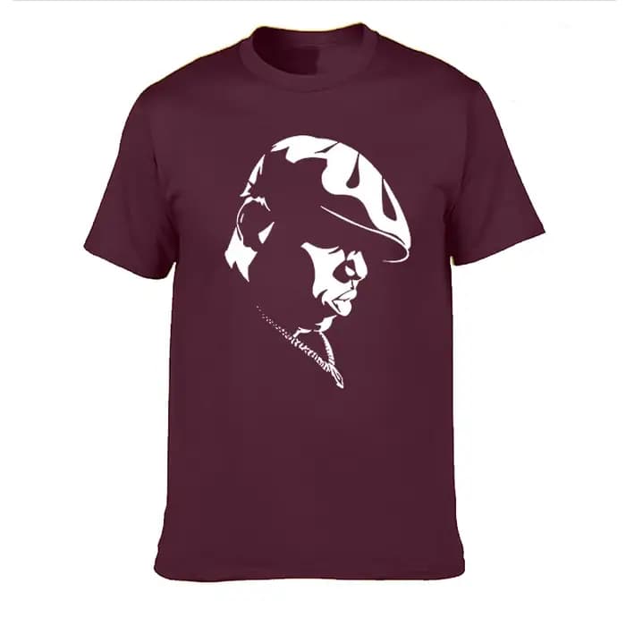 Amusant notoire grande chemise hommes à manches courtes Biggie Smalls t-shirt Hiphop Rock