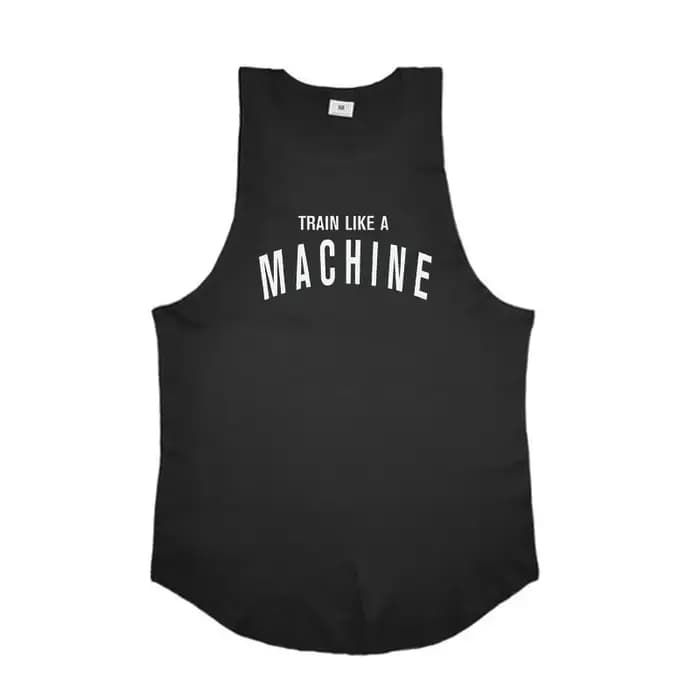 TRAIN LIKE A MACHINE Débardeur de musculation en coton pour hommes