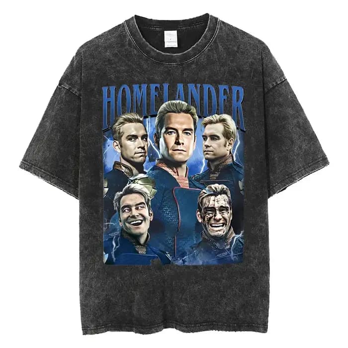 Hommes vêtements limitée Homelander Era Tour lavé nouveauté