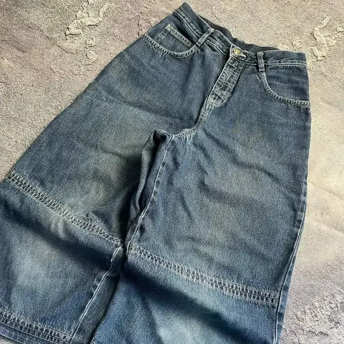 Jeans amples noirs pour hommes et femmes