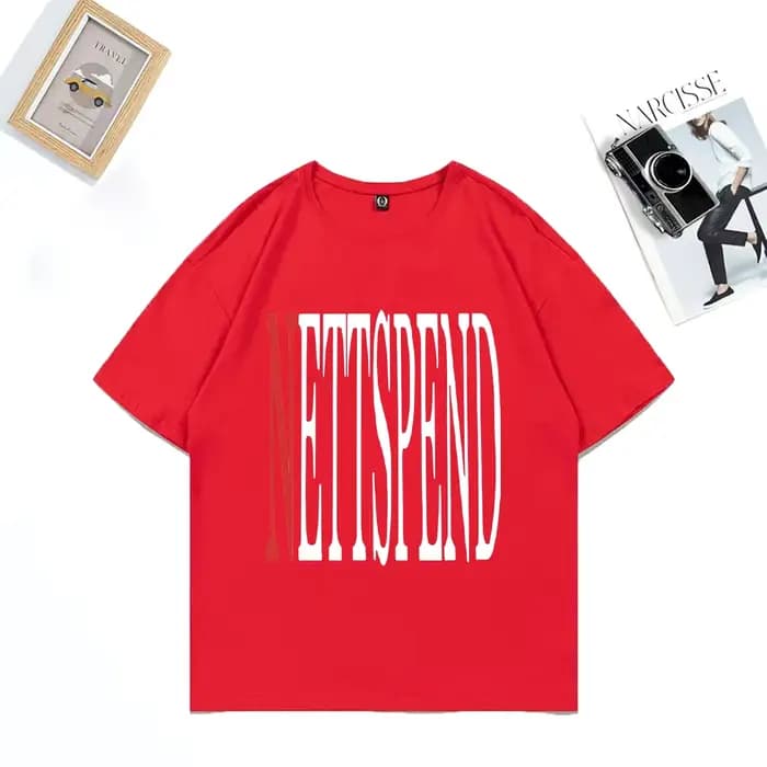 NETTSPEND TOUR vêtements nouveau unisexe Hip Hop streetwear surdimensionné vintage t-shirt 100% coton à manches courtes