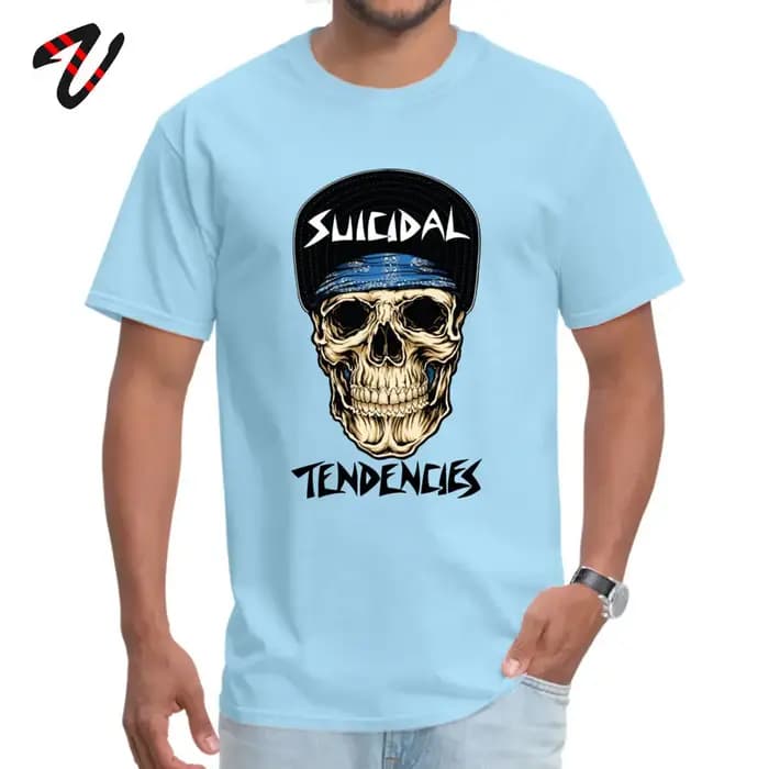 SuIllutendances-T-shirt à manches normales Skull pour hommes