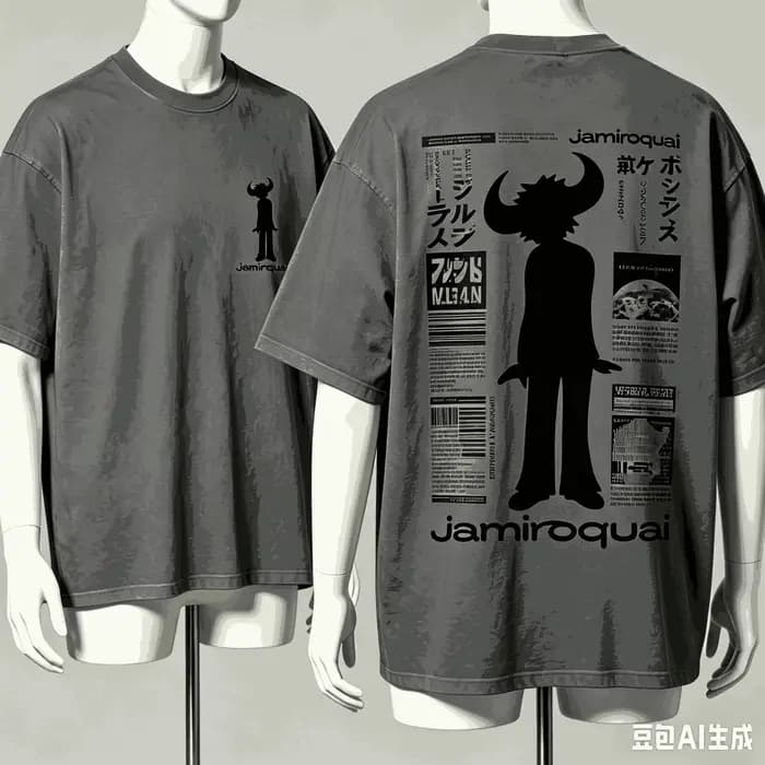 T-shirt Jamiroquai pour les fans, unisexe, surdimensionné, à manches courtes, style streetwear, de h