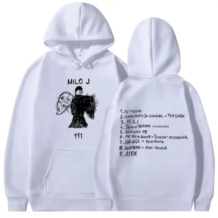 Milo J sweats à capuche 111 Album Merch