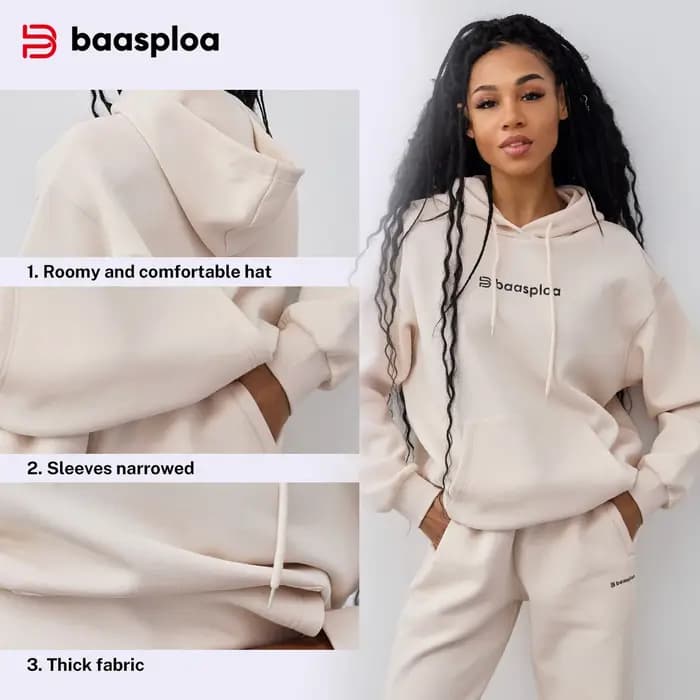 Baasploa – sweat à capuche pour femmes