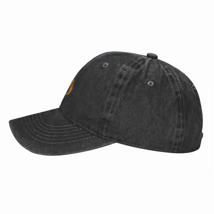 Casquette de baseball The Hunter en denim vieilli style vintage