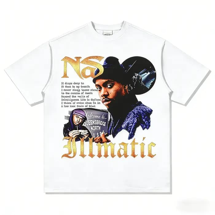 T-shirt graphique Nas Illmatic pour hommes et femmes