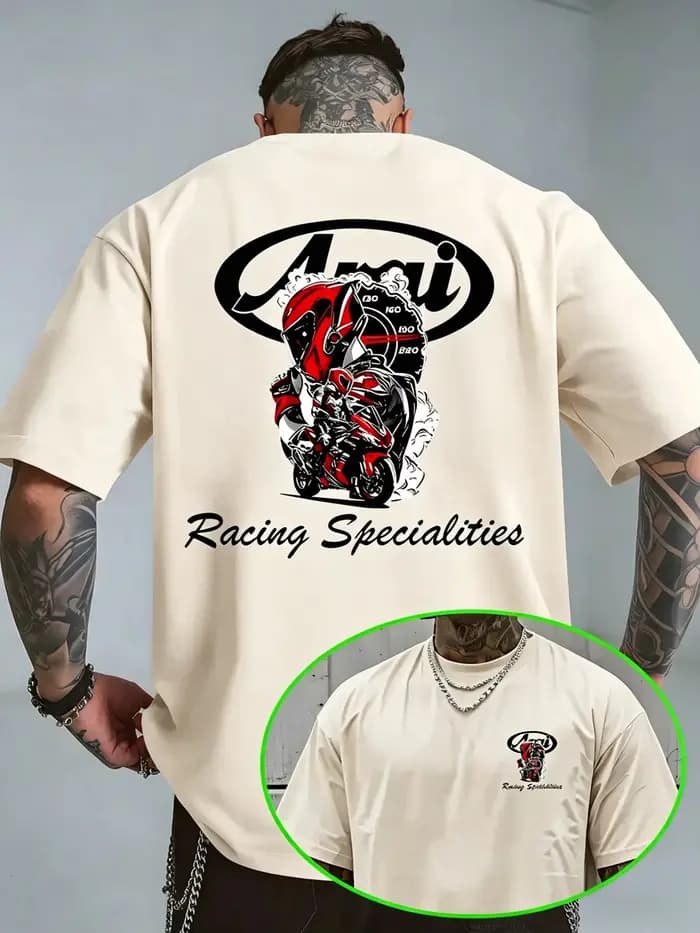 T-shirt graphique en coton pour hommes et femmes