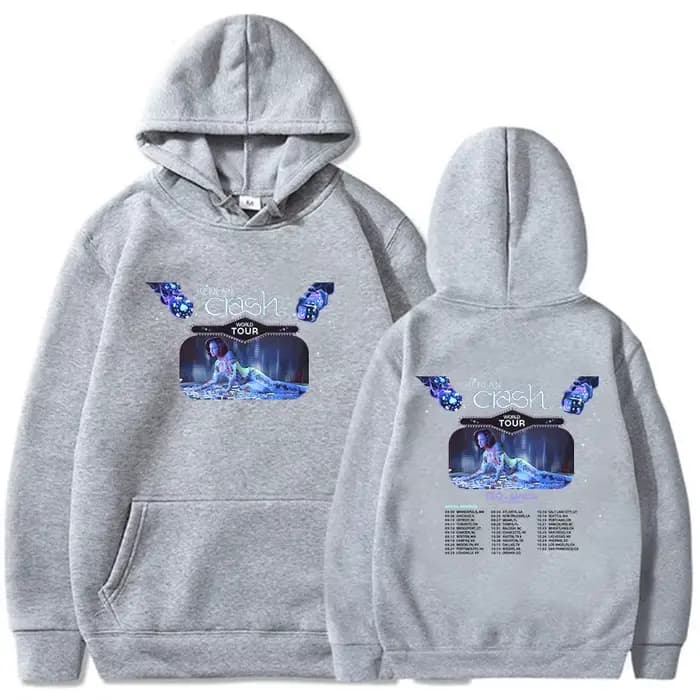 Kehlani-Pull à capuche Crash World Tour avec impression graphique pour femme