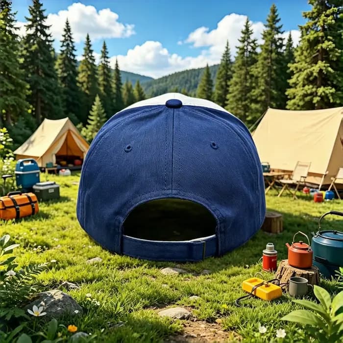 Casquette de baseball bicolore brodée motif pin - Chapeau de soleil naturel ajustable à bord incurvé pour l'extérieur - Convient aux hommes et aux femmes