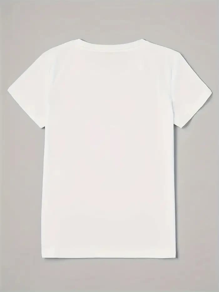 Paris Tour Eiffel imprimé col rond t-shirt style décontracté pour l'été printemps femmes vêtements esthétiques