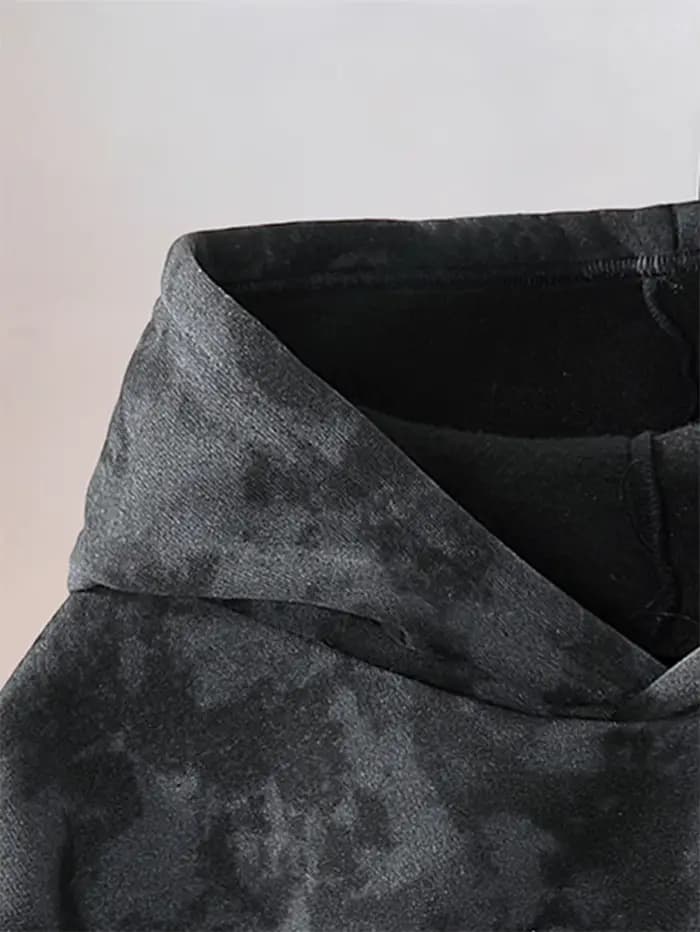Sweat à capuche rétro pour homme doublé polaire avec motif « 23 »
