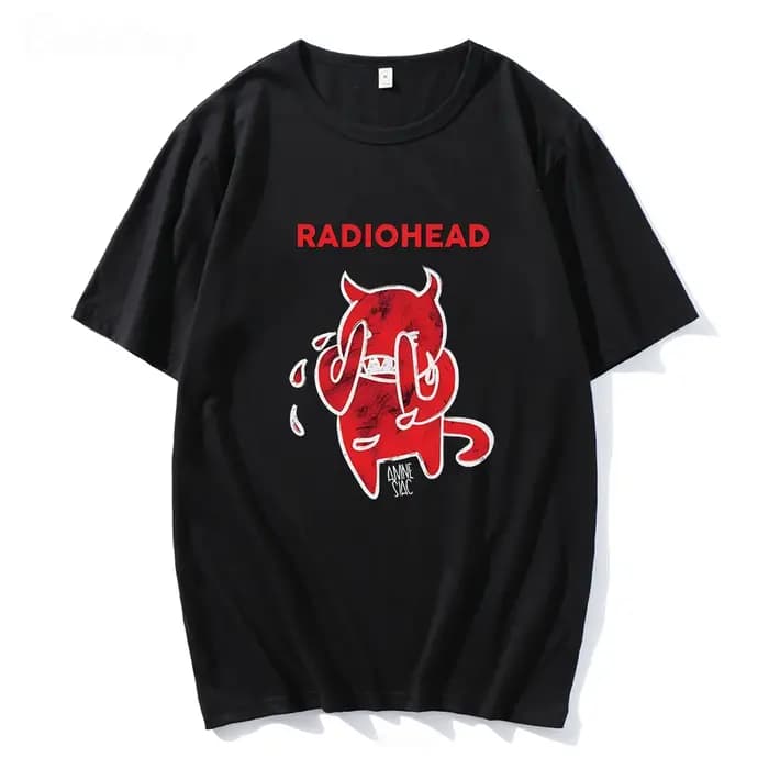 T-shirt unisexe 100 coton avec imprimé de tête de radio
