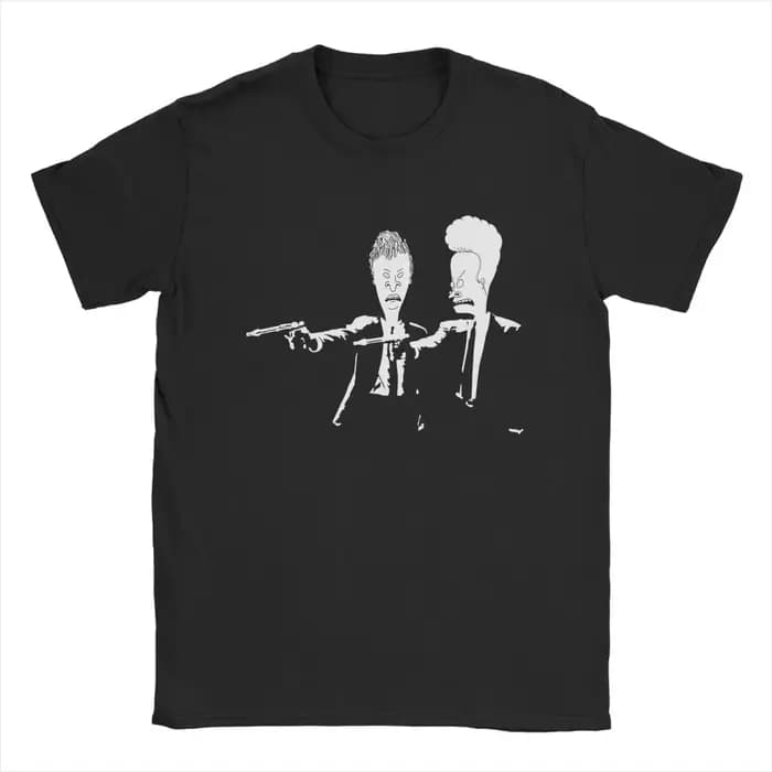Beavis et Butthead Pulp Fiction hommes t-shirts créatif T-Shirt à manches courtes col rond T-Shirt 1