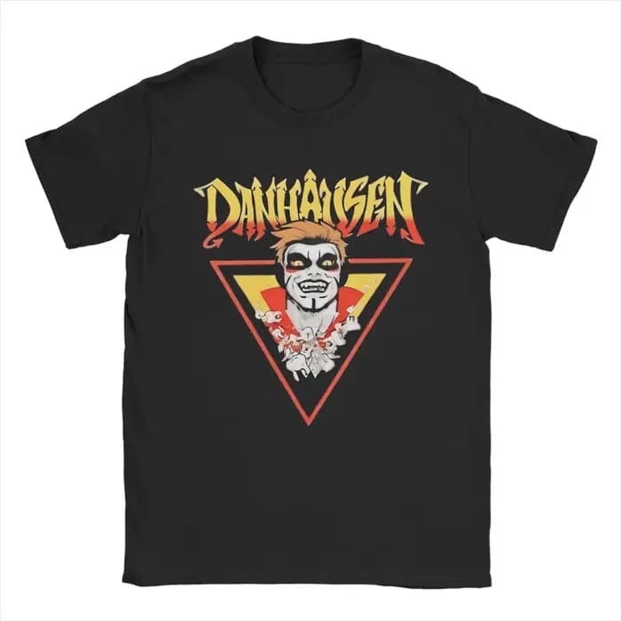 Danhausen Wrestler T-shirts pour hommes en coton vintage à col rond à manches courtes vêtements grande taille