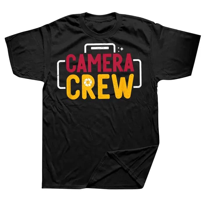 T-shirts pour hommes à manches courtes, surdimensionnés et décontractés, pour équipe de tournage, cinéastes et professionnels de la production cinématographique, cadeaux d'anniversaire, mode
