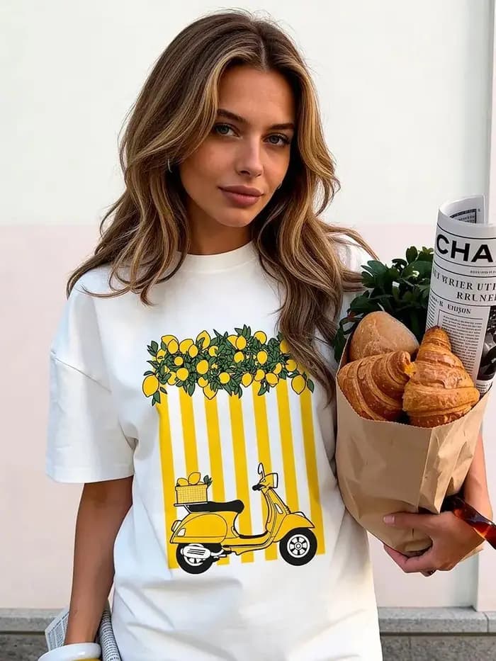 T-shirt graphique Lemon Scooter