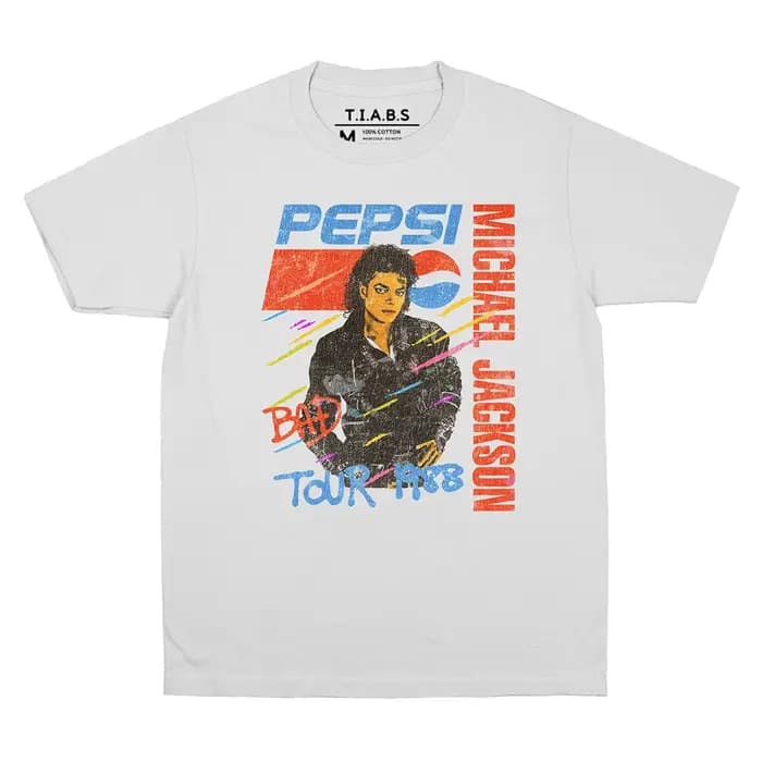 T-shirt Michael Jackson Bad au design rétro