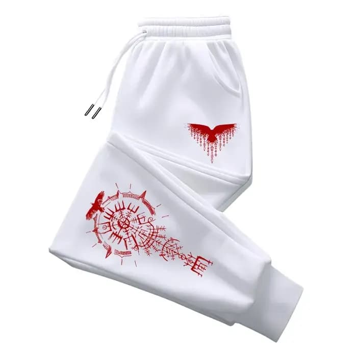 Pantalon de jogging Viking Raven pour homme – Confortable et décontracté pour l'automne et l'hiver – Idéal pour l'extérieur et la maison – Nouveauté 2026