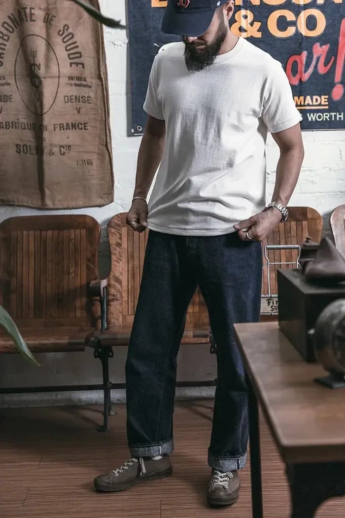 Bronson T-shirt tubulaire sans couture léger T-shirts de base unis pour hommes d'été
