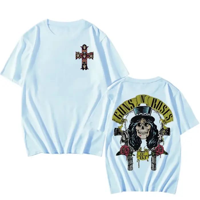 Guns N Roses t-shirt dessin animé imprimé Harajuku Grunge
