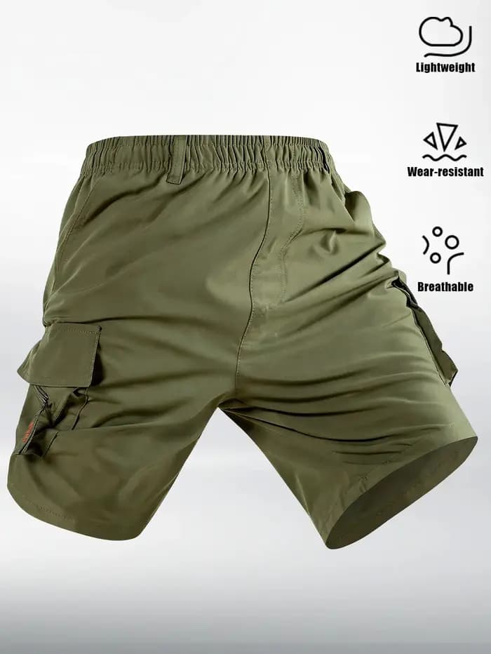 Short cargo imprimé drapeau de Monaco pour homme