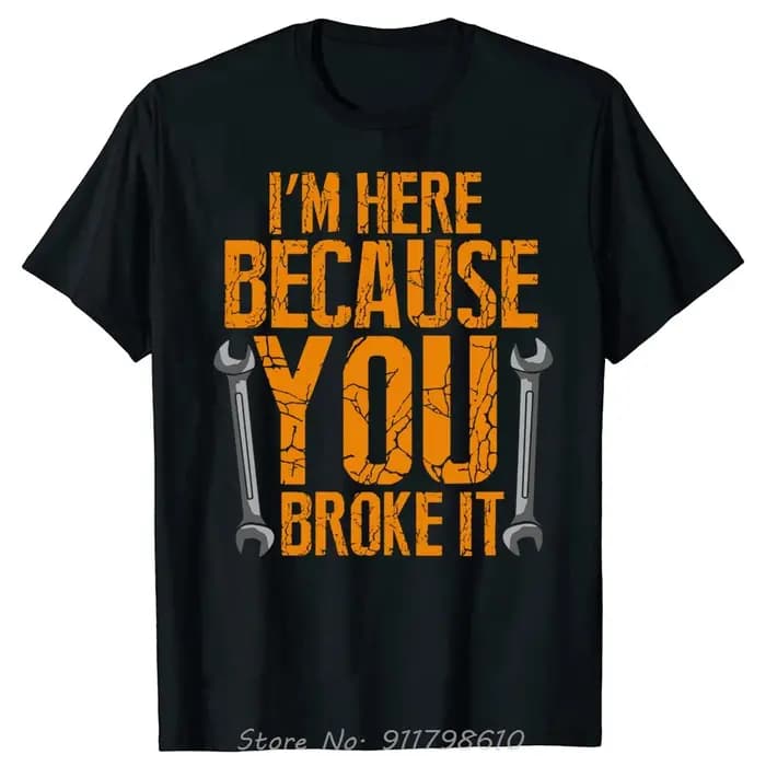 T-shirt surdimensionné pour ouvrier d'entretien drôle