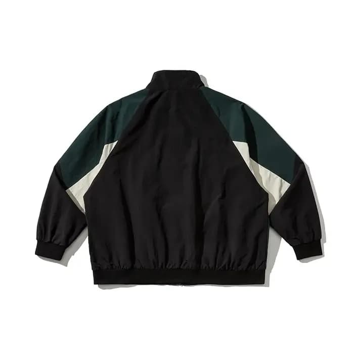 Veste de sport vintage streetwear japonaise à col montant pour homme et femme