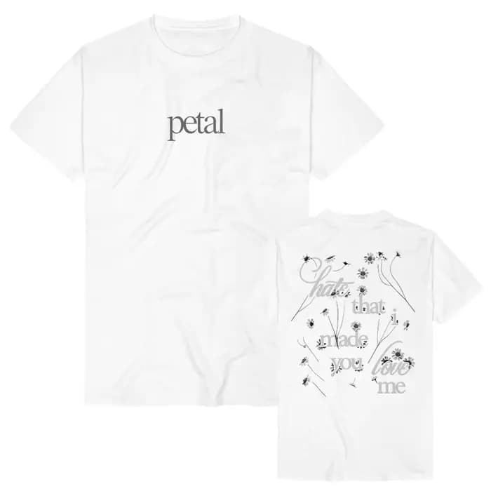 T-shirt « Hate That I Made You Love Me » avec design de l'album Ariana Grande Petal