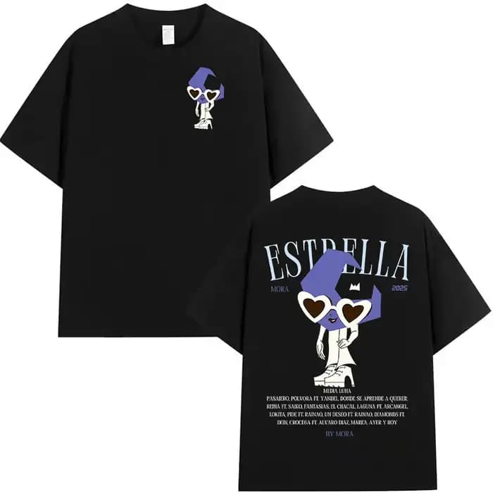 Rappeur MORA Album 2025 Merch graphique T-shirt vêtements pour hommes décontracté surdimensionné t-s