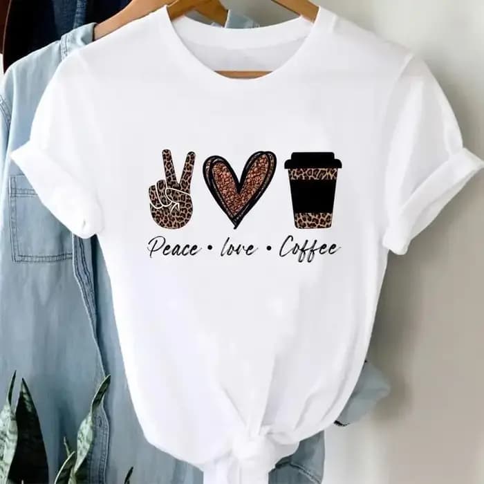 Lettres Ins vêtements femmes imprimé manches européennes t-shirts hauts surdimensionné t-shirt