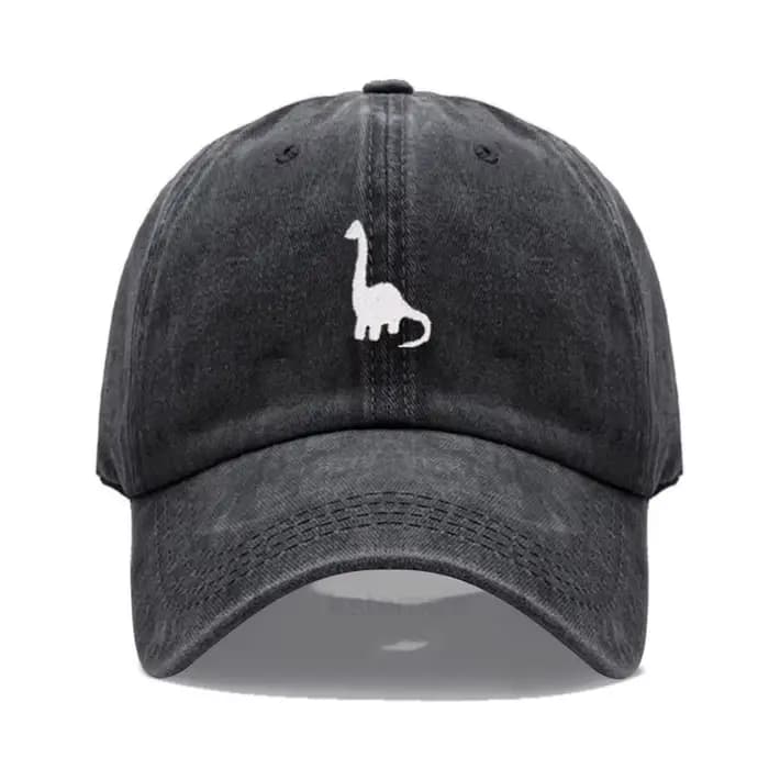 Casquette de baseball brodée dinosaure pour hommes et femmes, en coton lavé, style Dad Hat, réglable