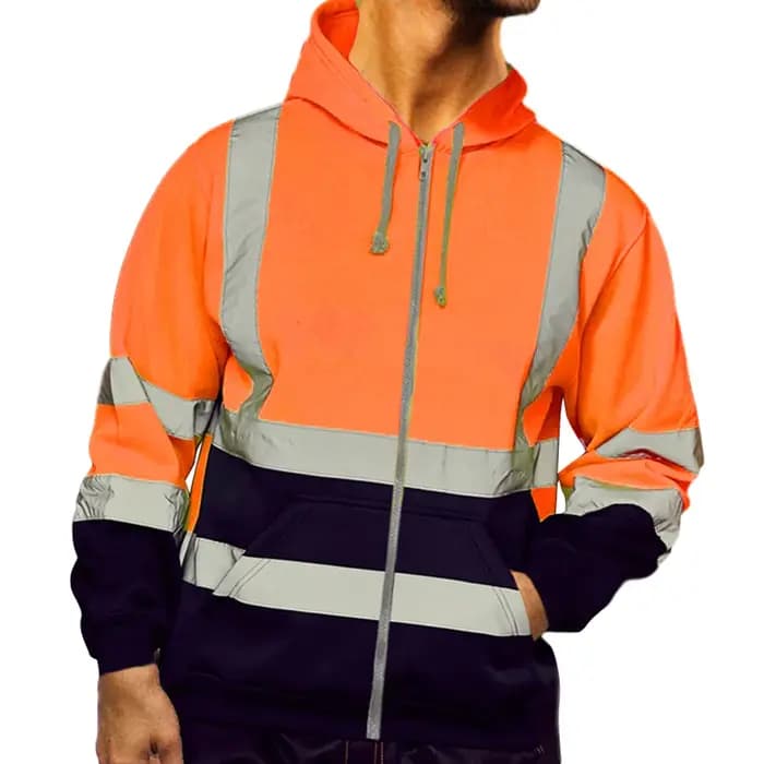 Sweat-shirt réfléchissant à capuche pour hommes
