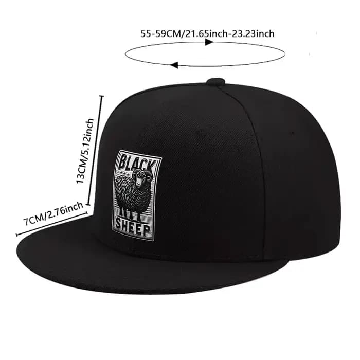 Casquette Snapback à motif Black Sheep