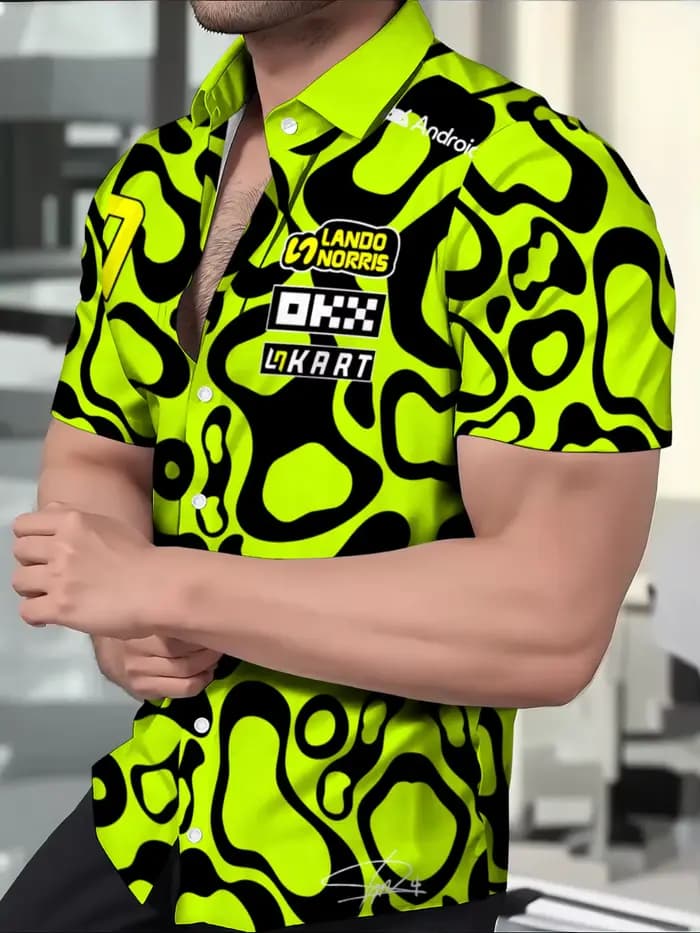 T-shirt pour Hommes Lando Norris 1 Driver Fans, Manches Courtes, Été, Nouvelle Mode 2026, Vêtements de Sport pour Hommes, T-shirts et Hauts