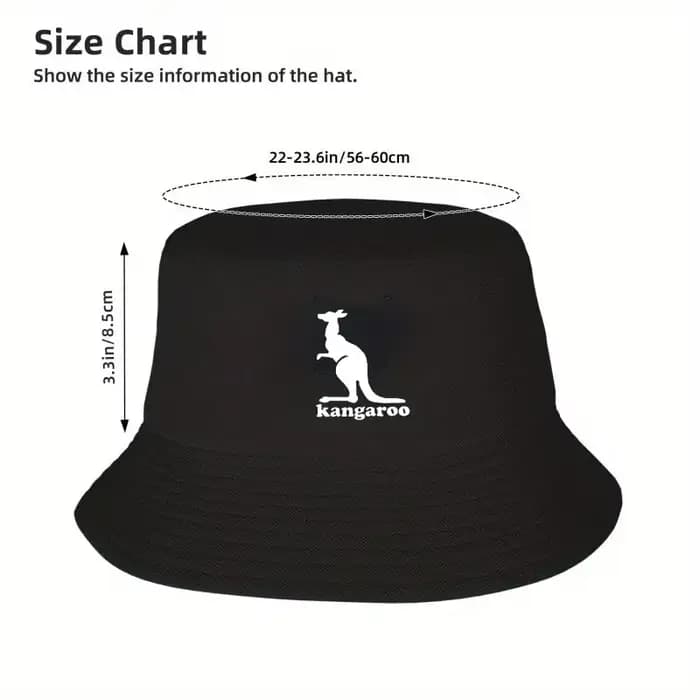 Chapeau kangourou imprimé animal pour hommes et femmes, 100% coton, protection solaire, respirant, léger, mode, E27