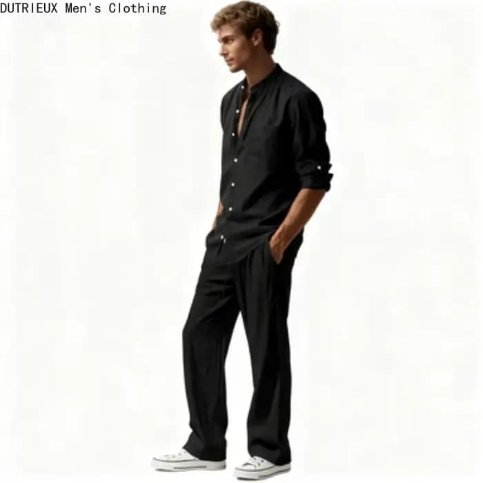 Chemise + pantalon surdimensionné à manches longues