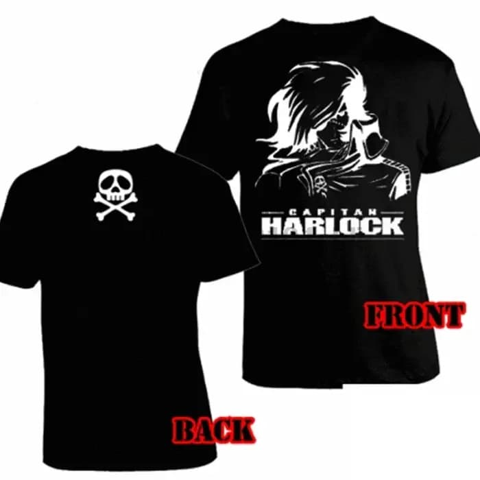 2025 t-shirts graphiques hommes capitaine Capitan Harlock Space Pirates t-shirt Maglia Arcadia unisexe nouvelle mode